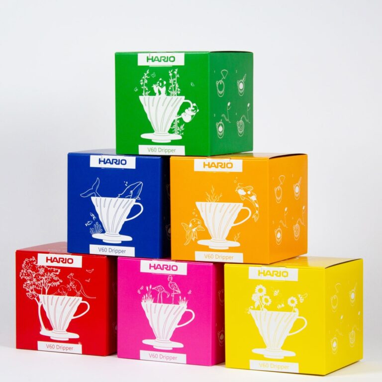verpackte Filter in Regenbogenfarben
